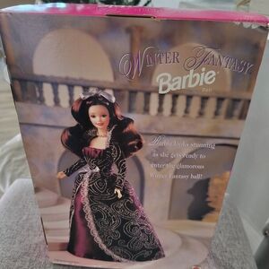Barbie Winter Fantasy Doll in Maroon and Silver